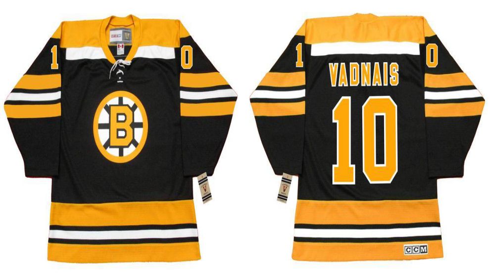 2019 Men Boston Bruins #10 Vadnais Black CCM NHL jerseys